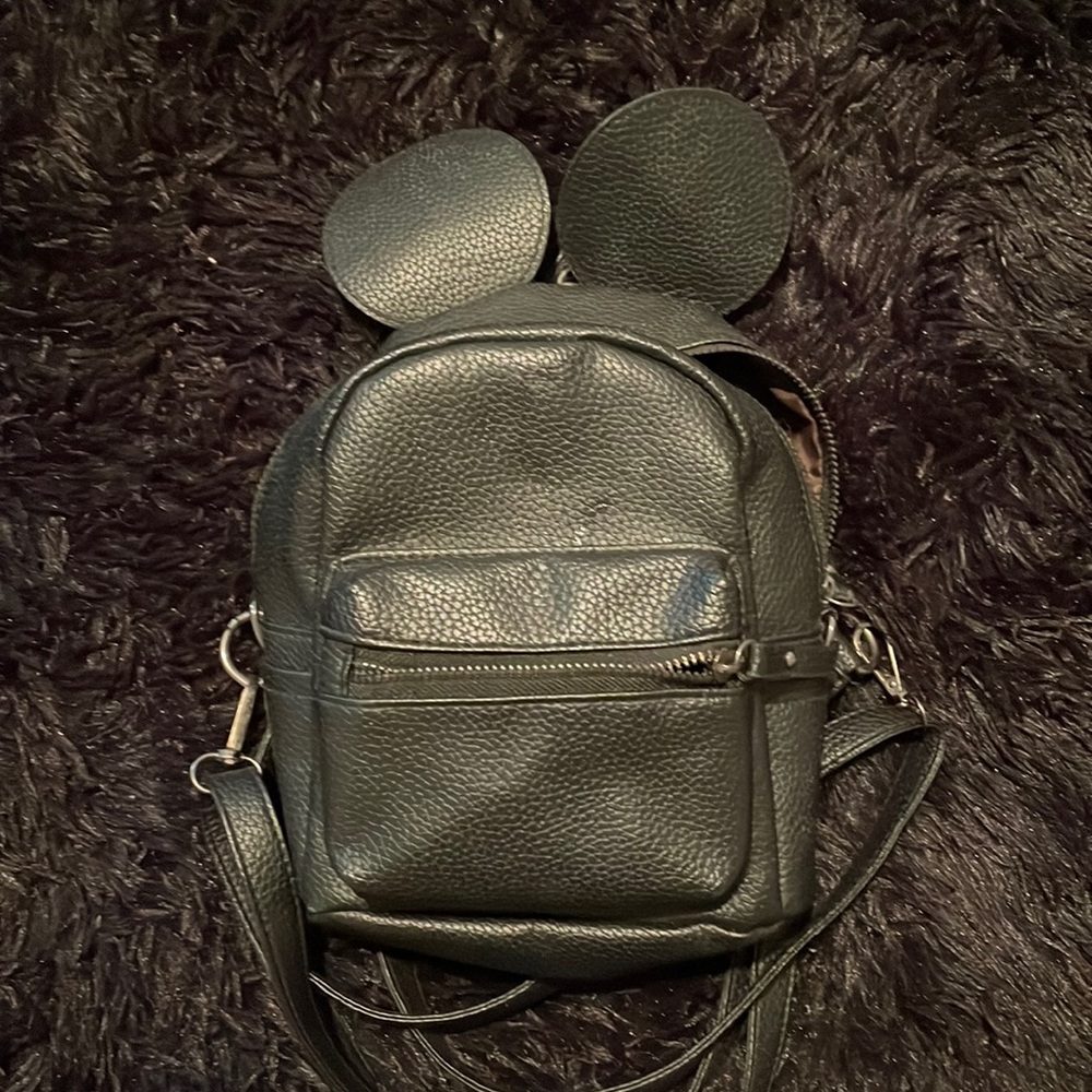 mickey mouse black tiny backpack